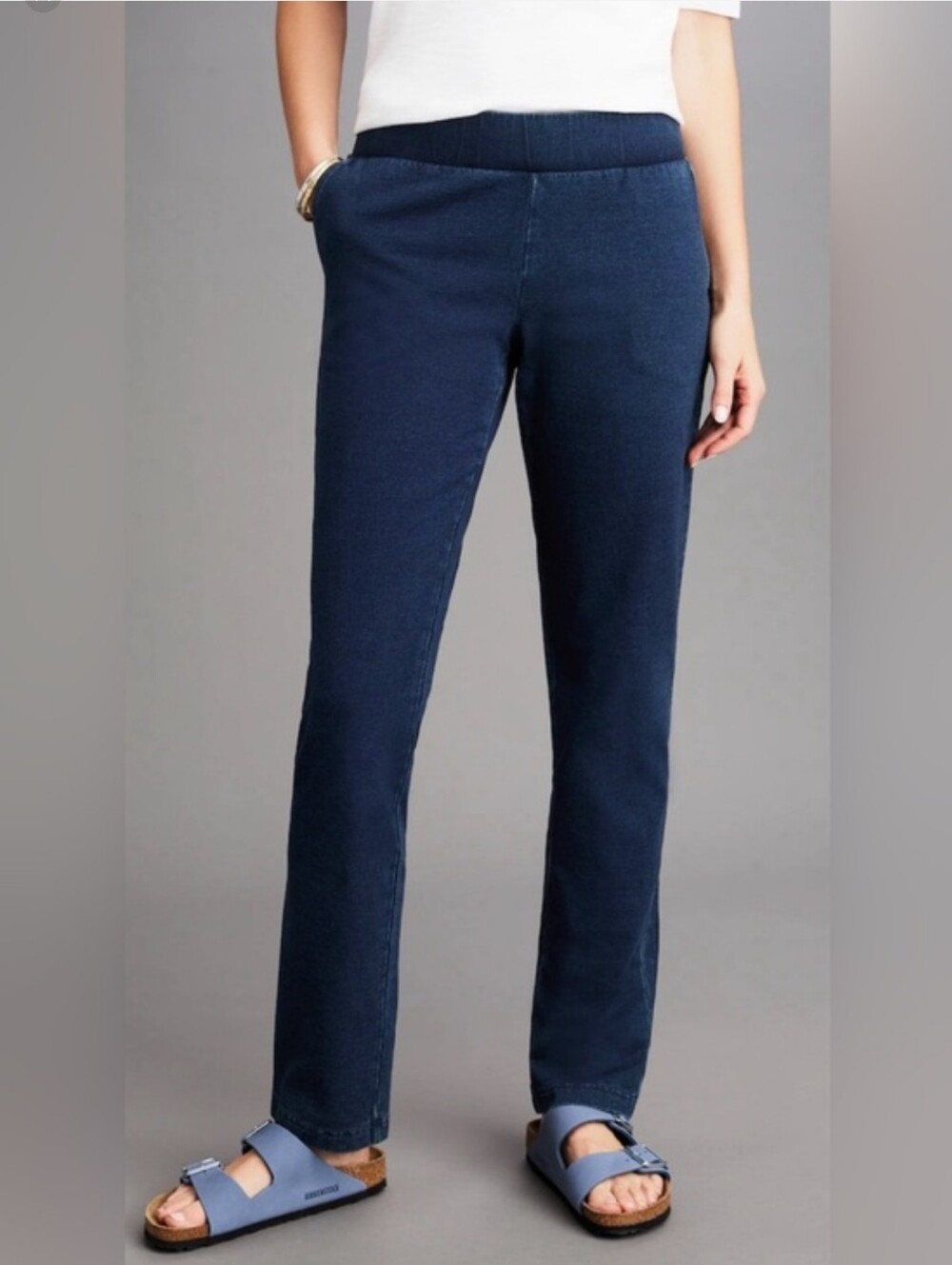 J.Jill Pure Jill Slim-leg Indigo Knit Jean Womens Size 2X